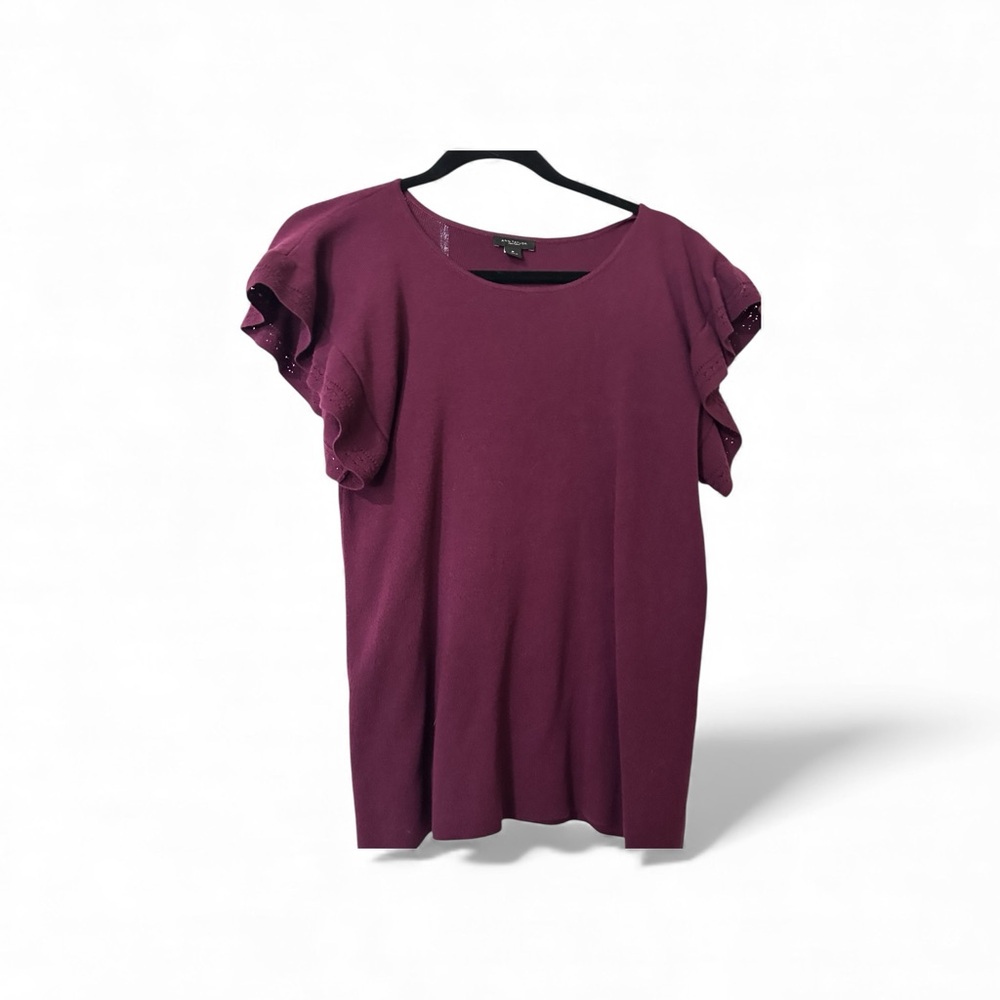 Wine Short Sleeve Top